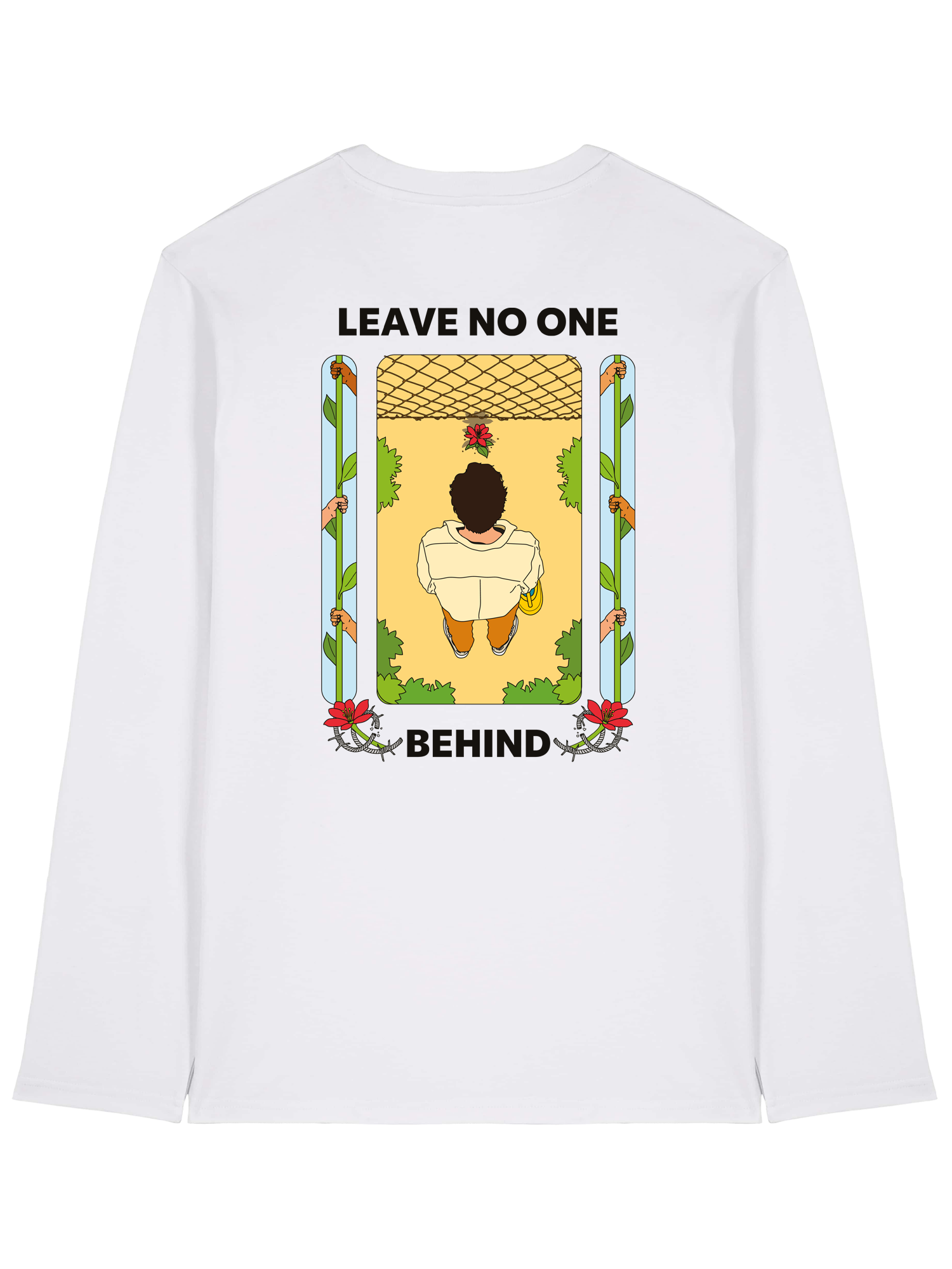 Unisex-Shirt - LNOB Pocket + Backprint-Yellow