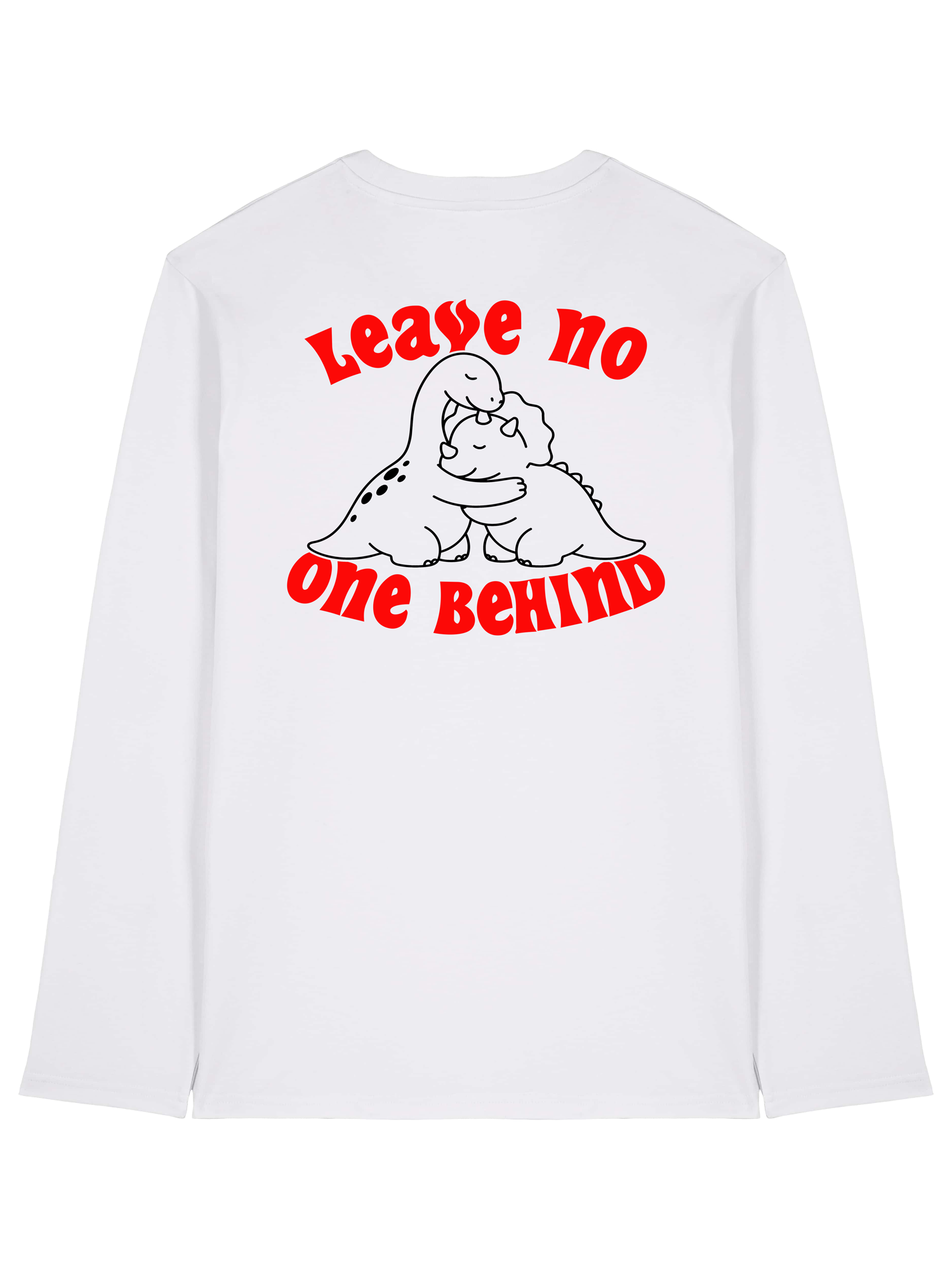 Langarm-Shirt - Dinos, weiss