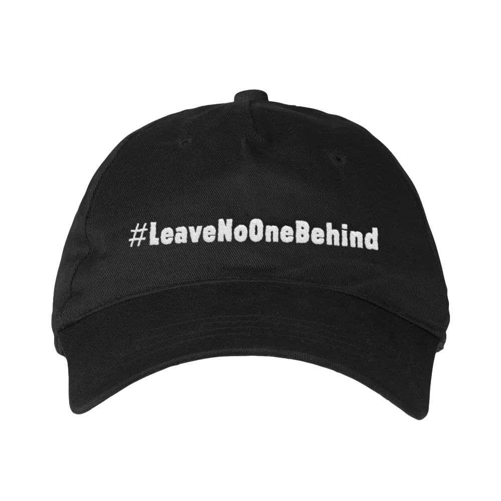 Cap - #LeaveNoOneBehind, black