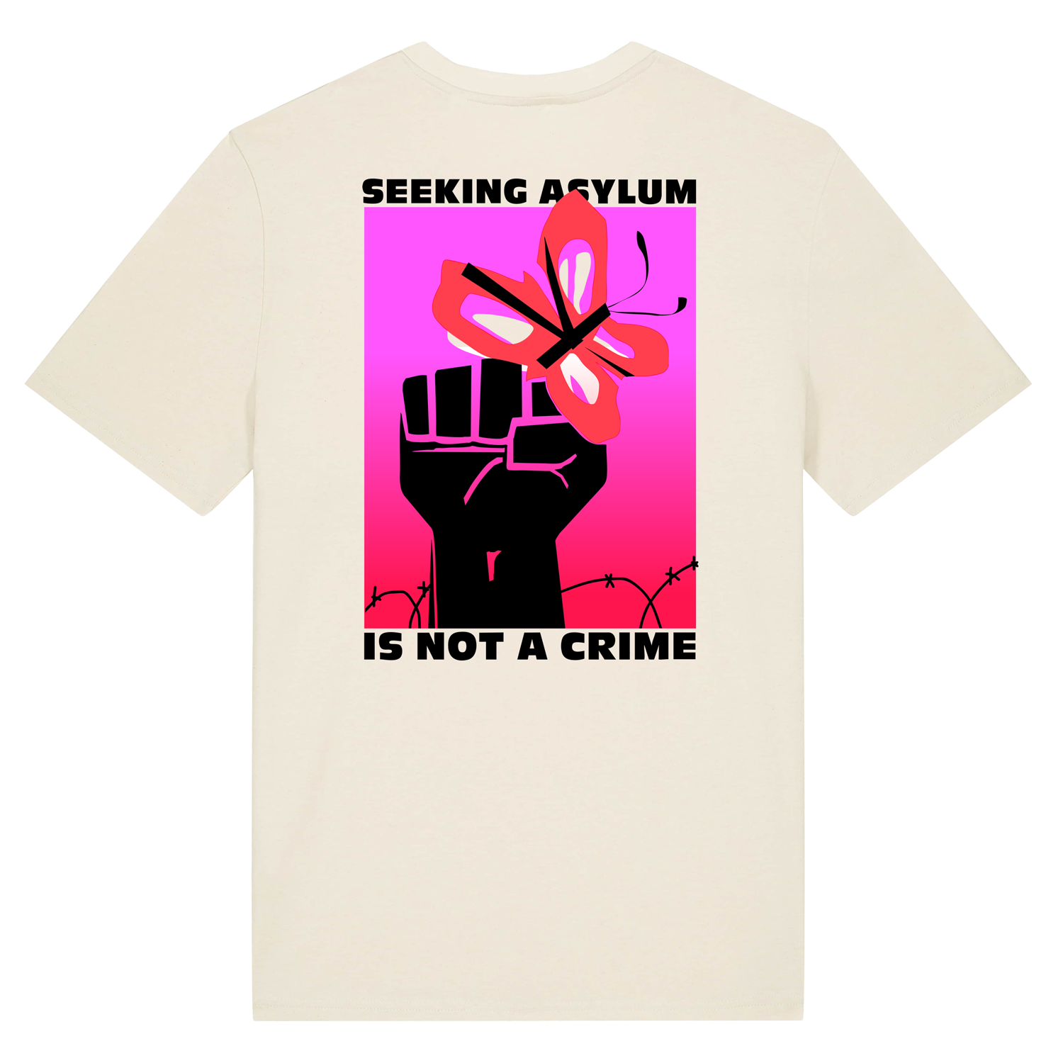 Unisex-Shirt - Seeking Asylum, natural raw