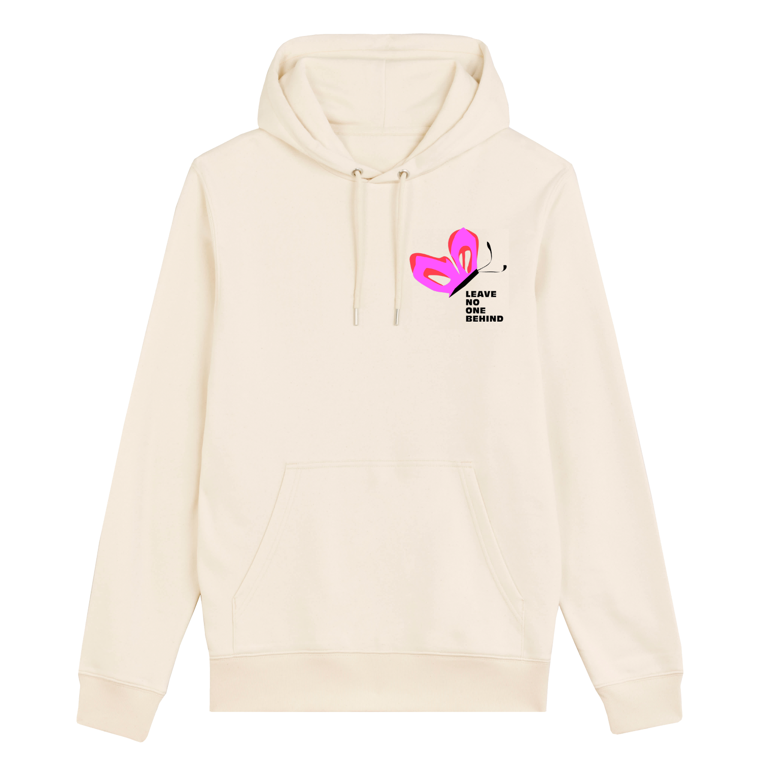 Hoodie - Seeking Asylum, natural raw