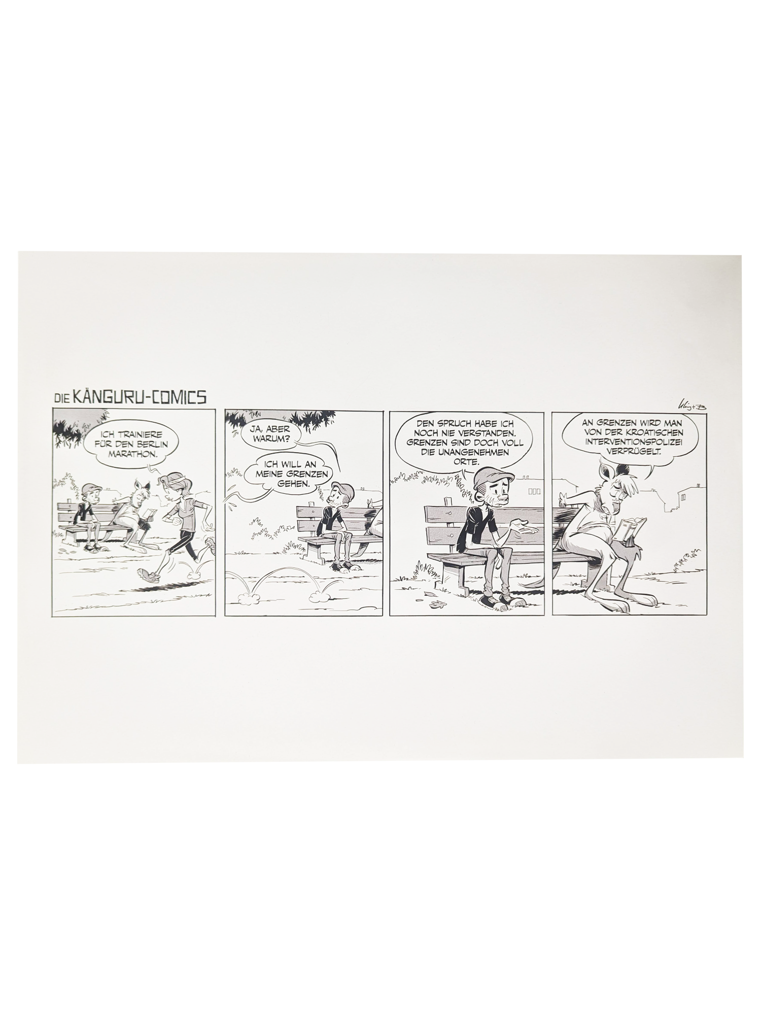 Poster - Bernd Kissel / Marc-Uwe Kling - Känguru Comics (DIN A3)