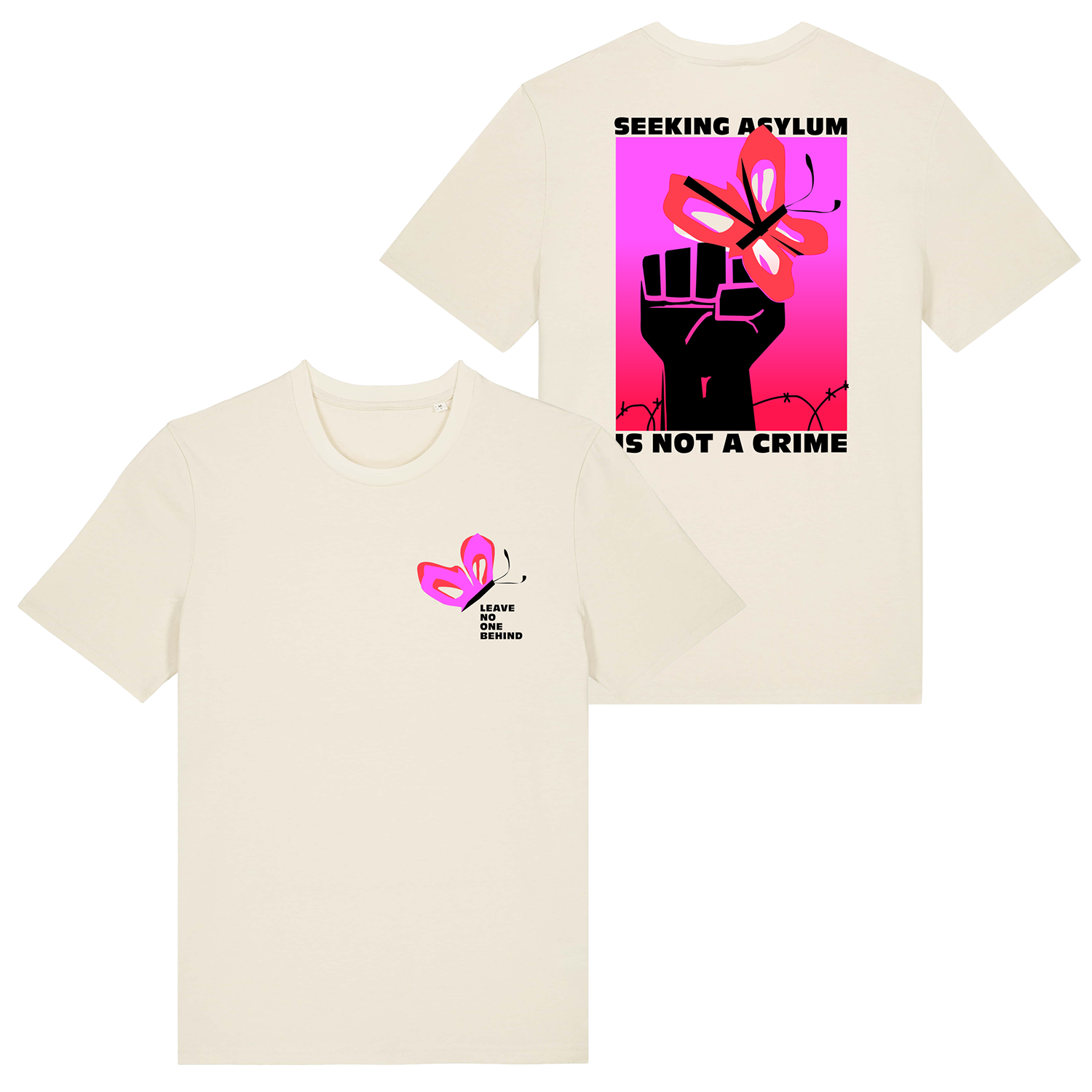 Unisex-Shirt - Seeking Asylum, natural raw